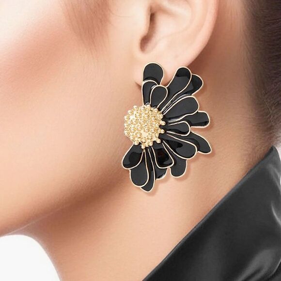 Flower earrings M839 - Picture 1 of 5